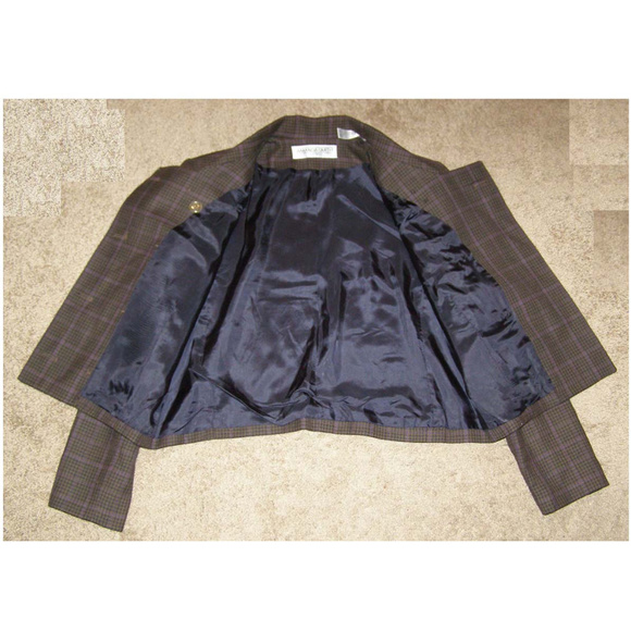 Amanda Smith lined wool jacket sz 10 houndstooth - Picture 6 of 15